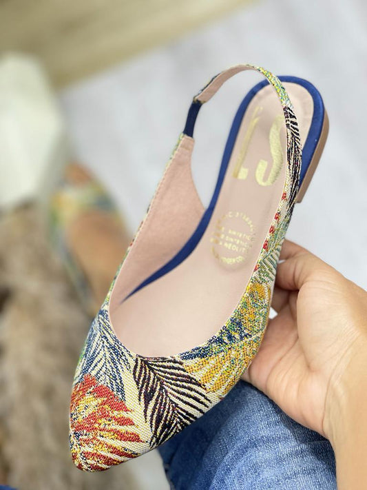 Baletas calzadas palmas amarillas